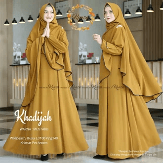 Syari Set Hijab Dress Baju Rp.140.000
