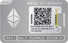Ballet Real Ethereum (ETH) - Physical Cryptocurrency Wallet $35.00